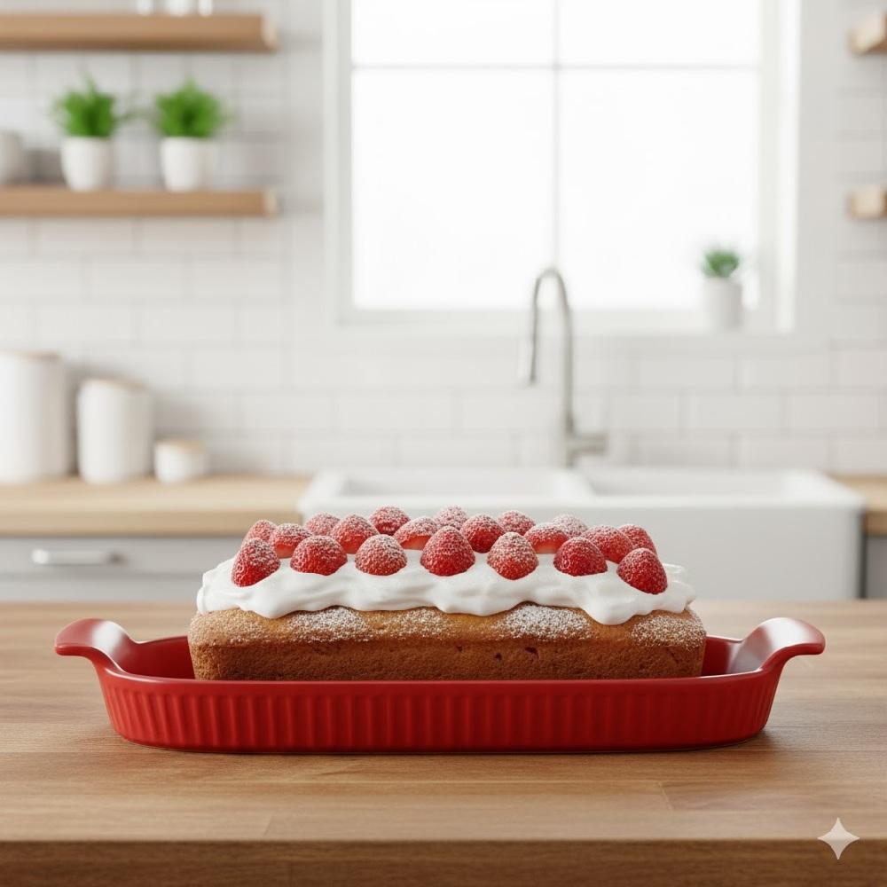 Bandeja Refratária 25 cm Média Vermelha - Imagem 5