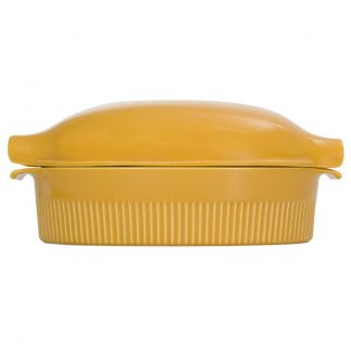 Roaster Refratário 34,7 cm com Tampa Amarelo