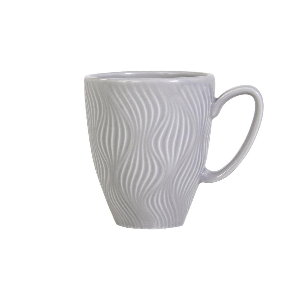 Caneca colorida Sinuosa - cinza