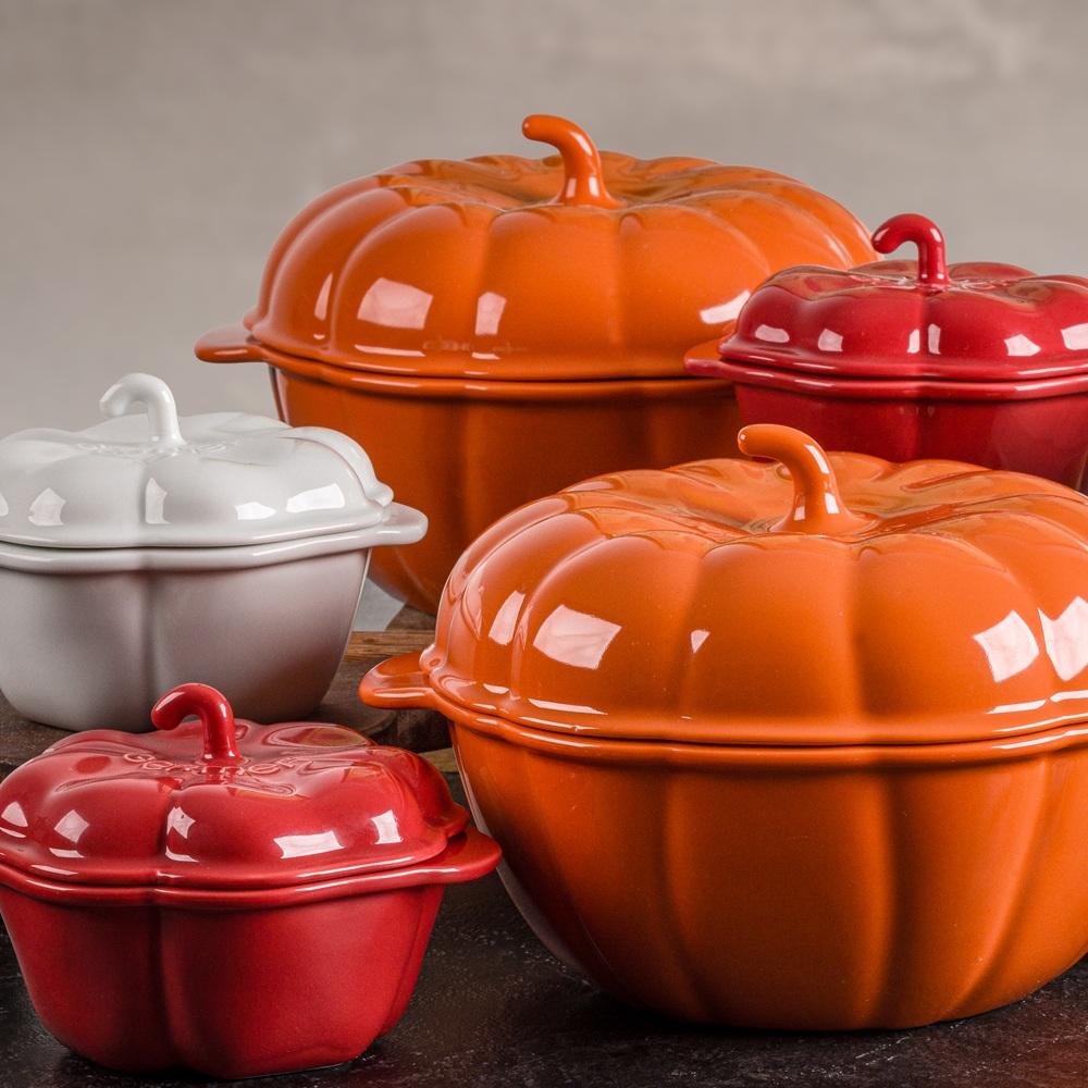 Cocotte Pimentão Branco 340 ml com Tampa Germer Porcelanas - Imagem 3