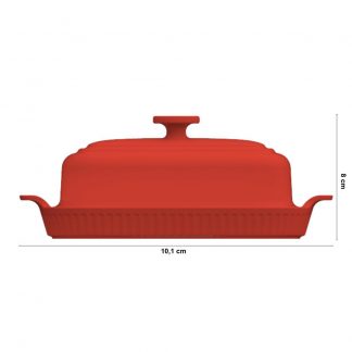 Manteigueira - vermelho