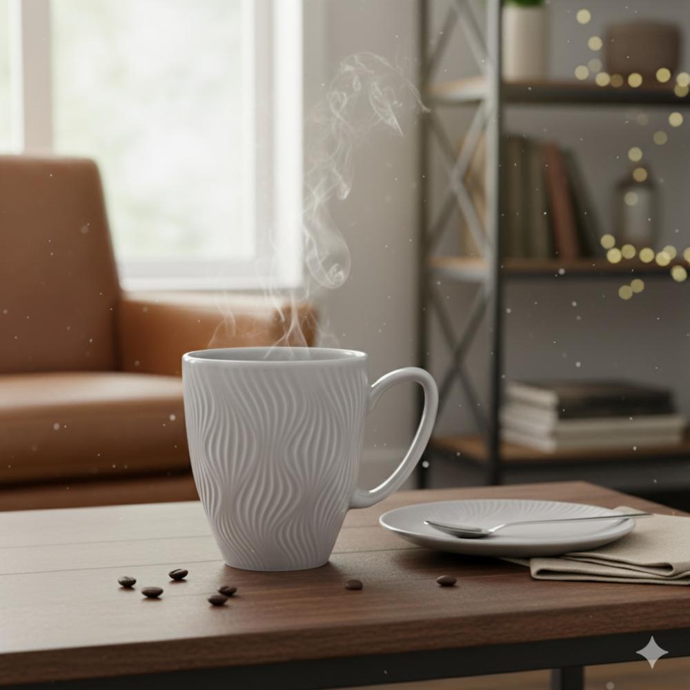 Caneca colorida Sinuosa - cinza - Imagem 5