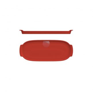 Bandeja Refratária 32,5 cm GG Vermelha