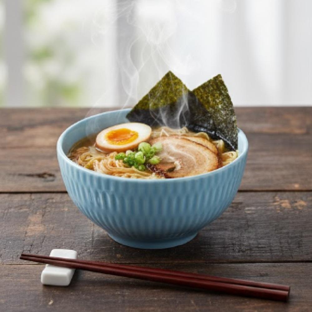 Bowl Tigela Sobremesa Shell Azul Vintage 408 ml - Imagem 5