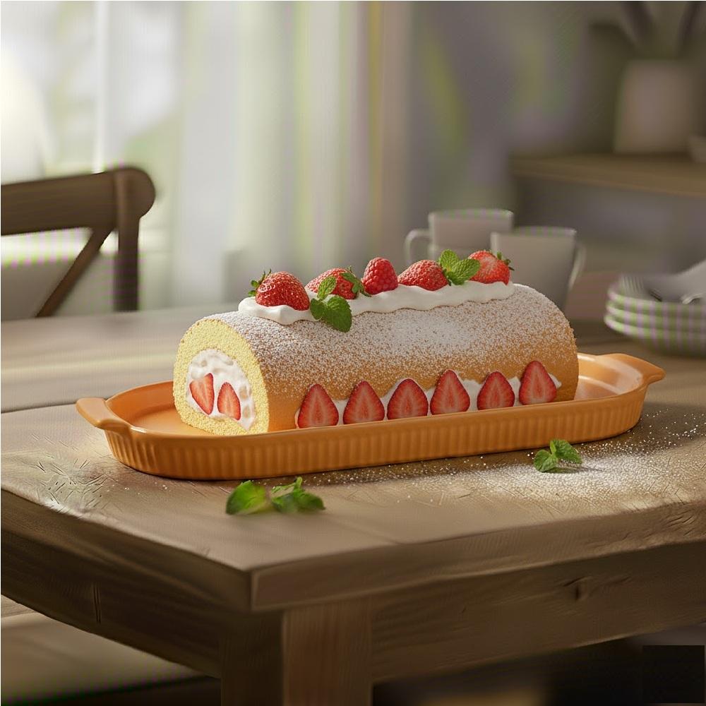 Bandeja Refratária 32,5 cm GG Amarela