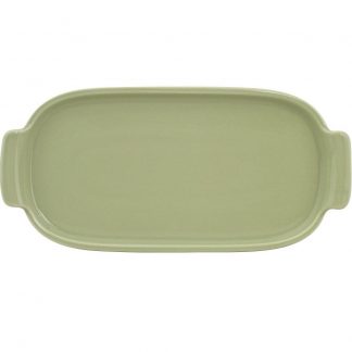 Bandeja Refratária 25 cm Média Verde Chá