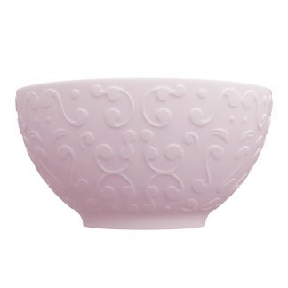 Bowl Tigela Sobremesa Rosa Fractal Tassel 456 ml