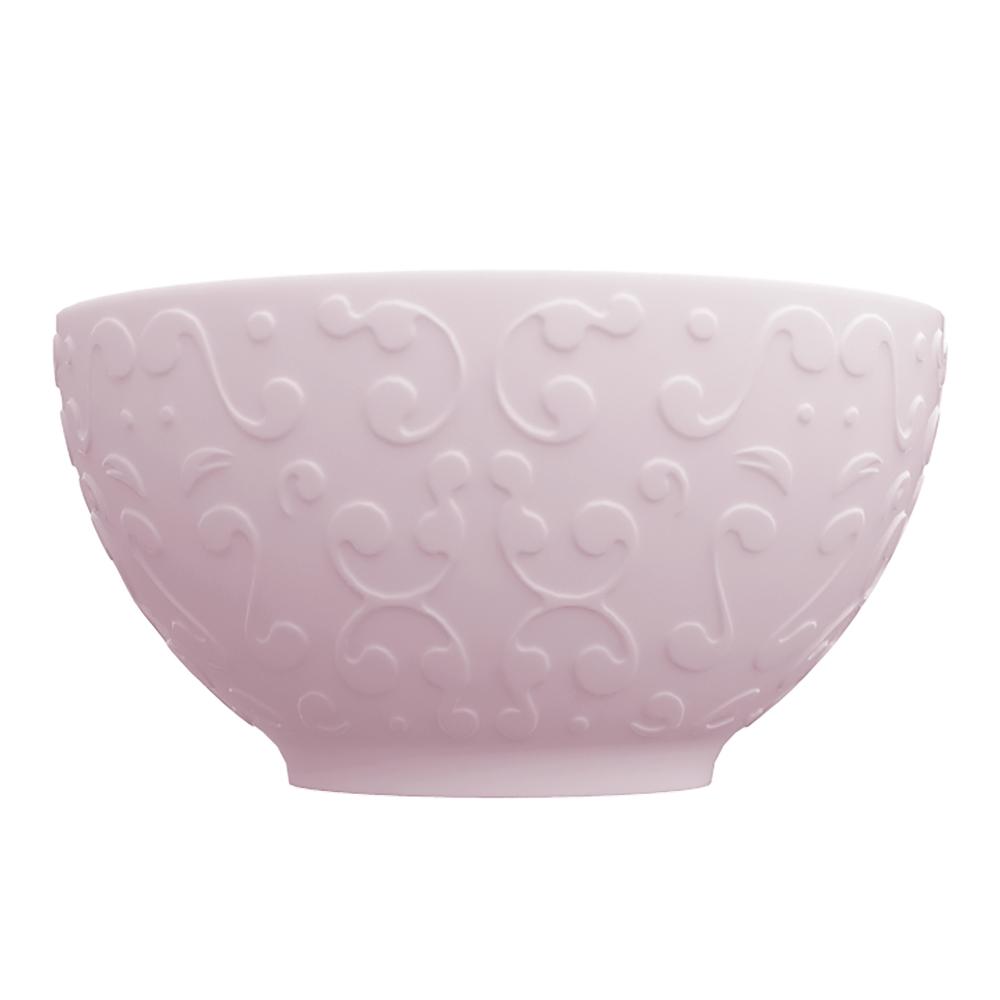 Bowl Tigela Sobremesa Rosa Fractal Tassel 456 ml