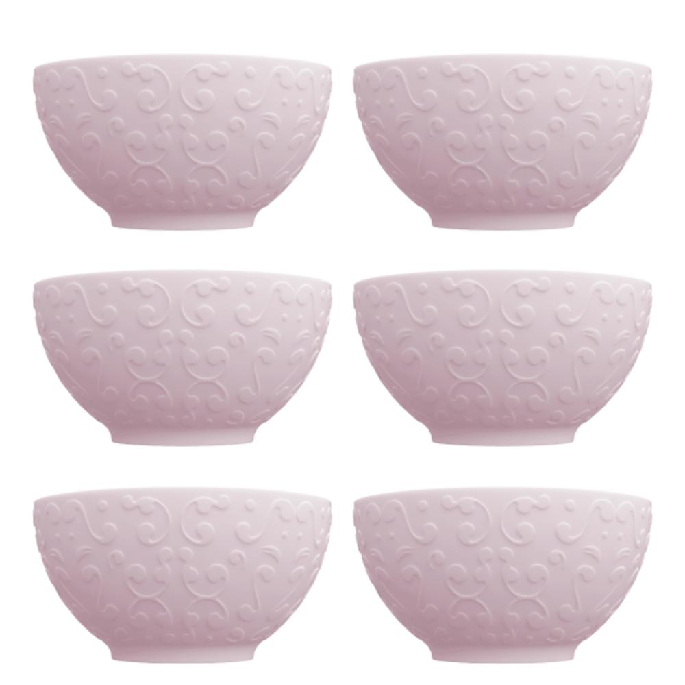 Bowl Tigela Sobremesa Rosa Fractal Tassel 456 ml - Imagem 2