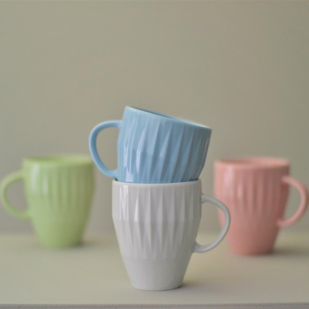 Caneca Azul Vintage Diamante 310ml - Imagem 2