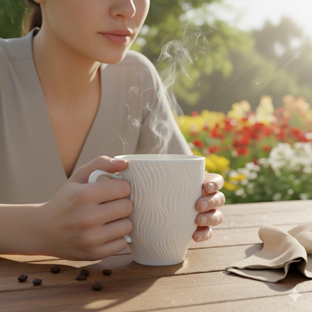 Caneca branca Sinuosa - Imagem 2