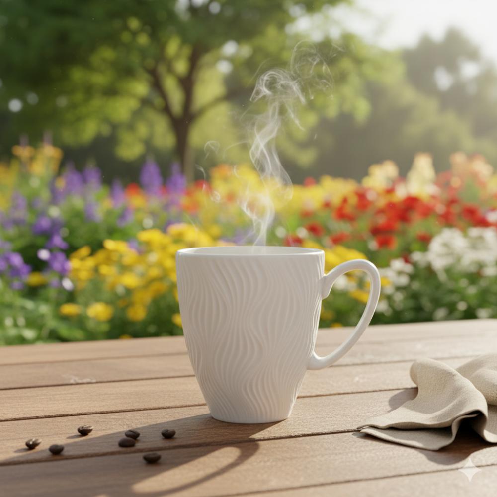 Caneca branca Sinuosa - Imagem 3