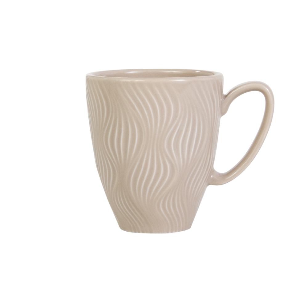 Caneca Creme Sinuosa 308 ml