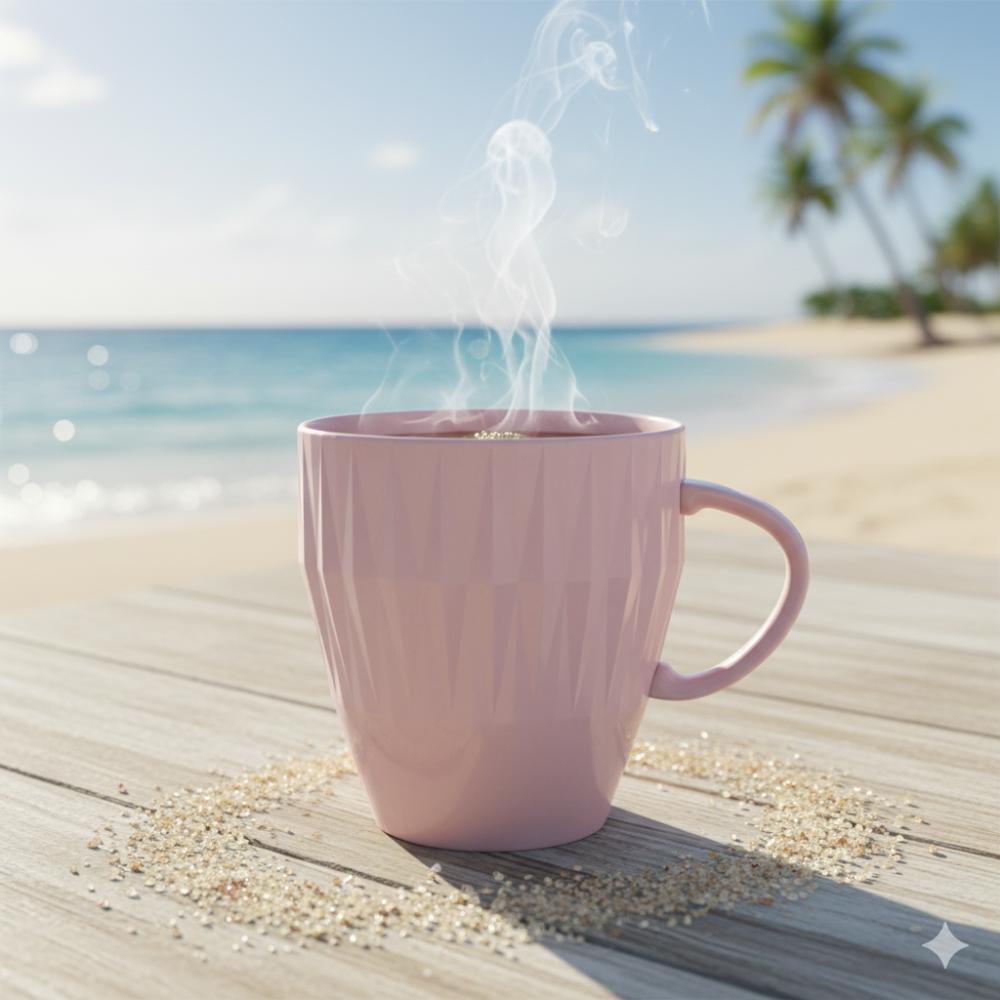 Caneca Rosa Fractal Diamante 310 ml - Imagem 4