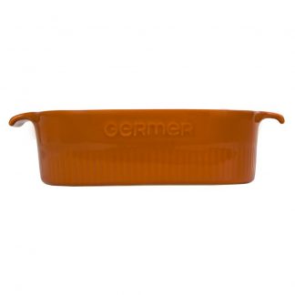 Travessa Refratária Quadrada 21x21 cm Laranja 2 L Germer