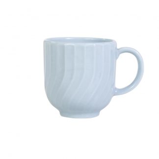 Caneca Chá Café Relevo Linea Azul Vintage 356 ml Germer Porcelanas