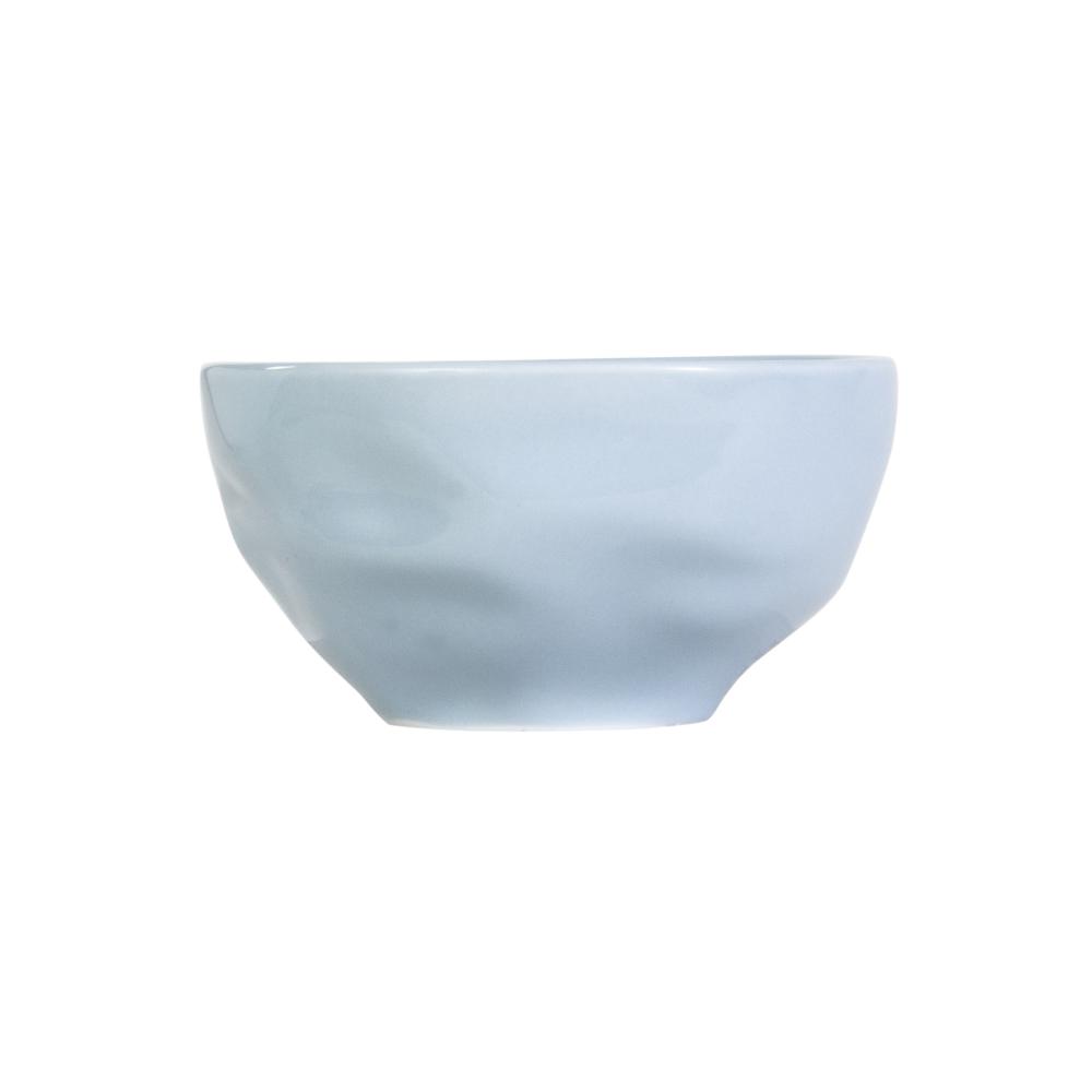 Bowl Tigela Sobremesa Azul Vintage Relevo Orgânico 360 ml