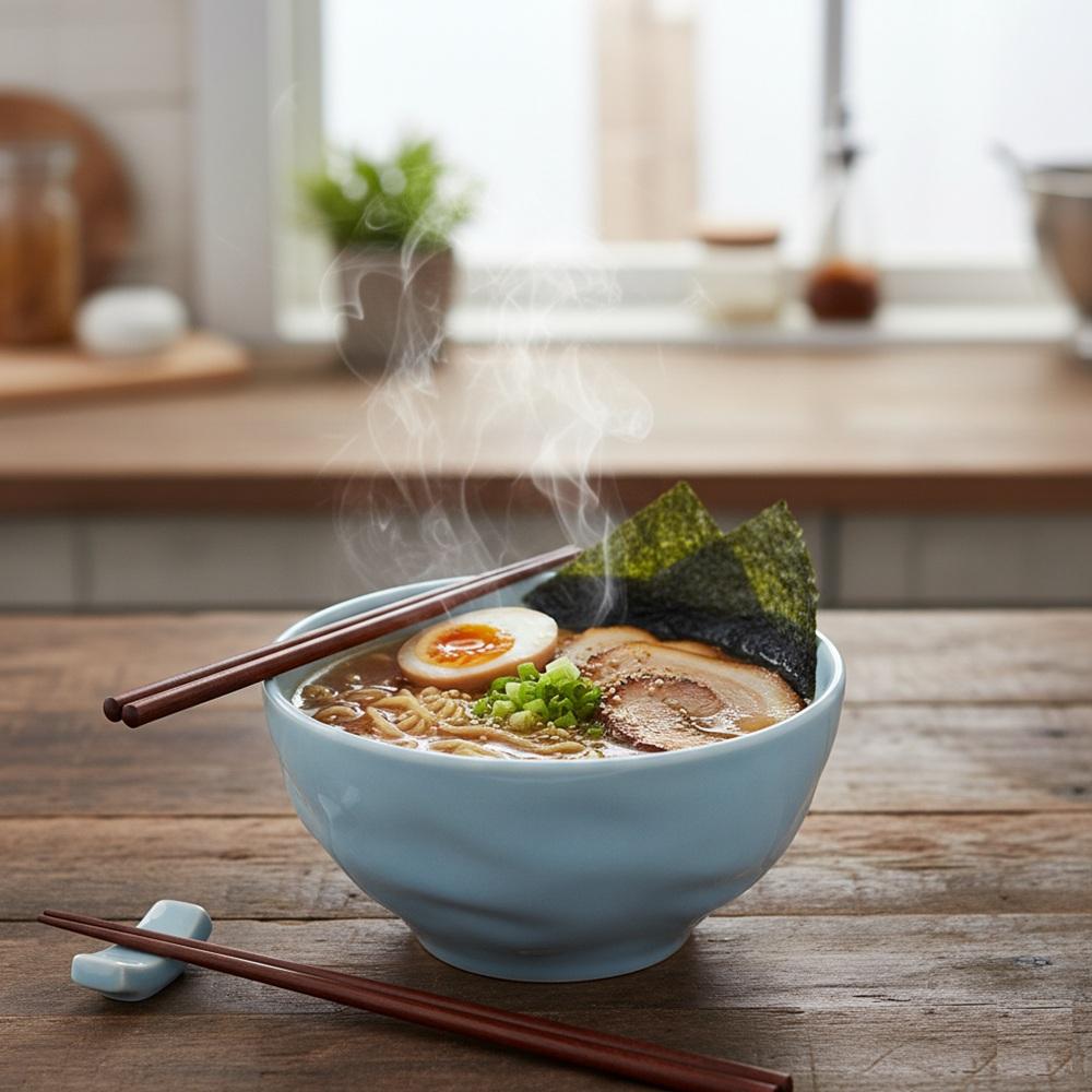 Bowl Tigela Sobremesa Azul Vintage Relevo Orgânico 360 ml - Imagem 2