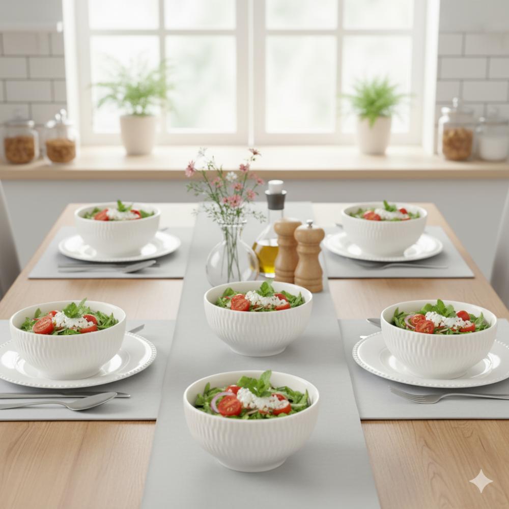 Bowl Tigela Sobremesa Branco Relevo Shell 408 ml Germer - Imagem 2