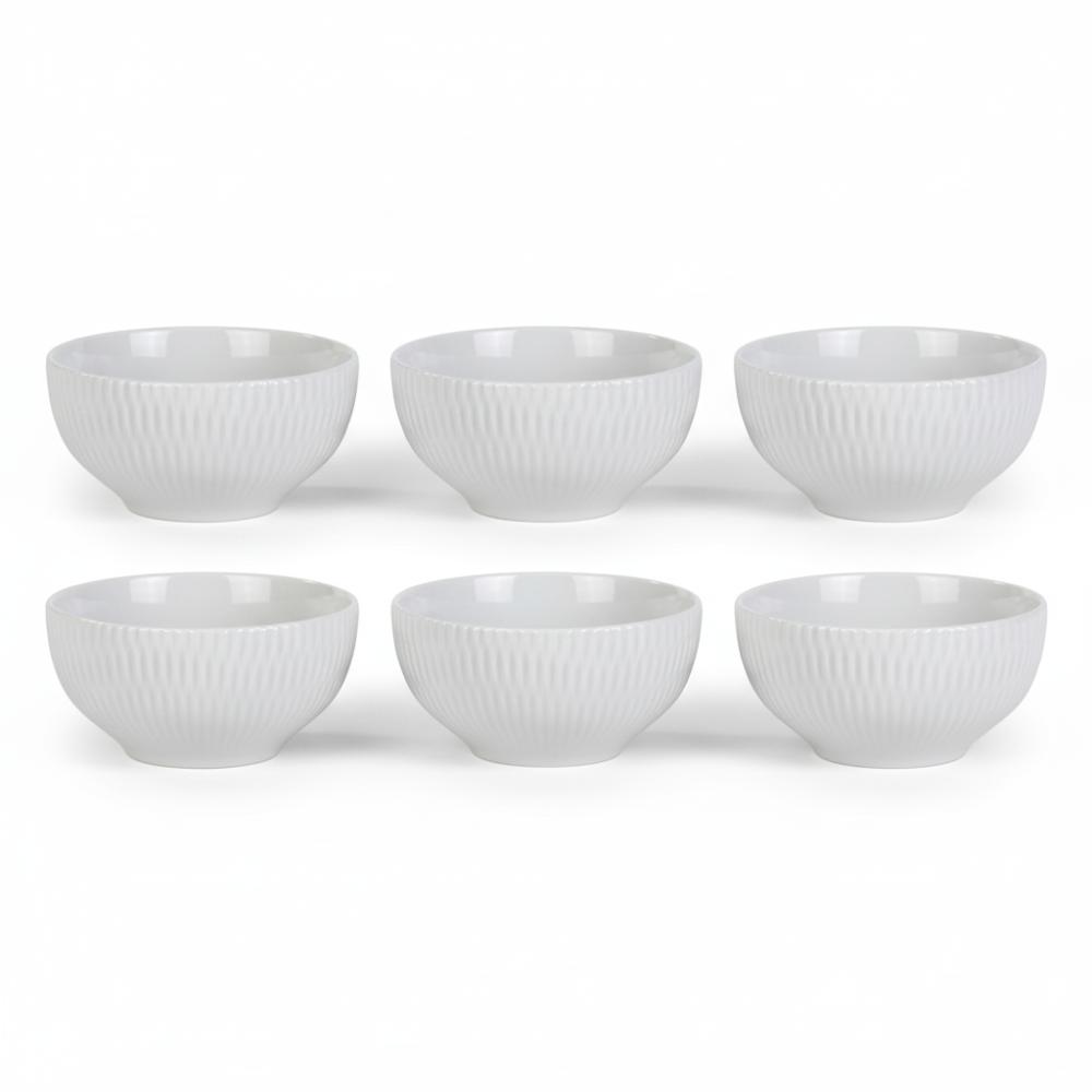Bowl Tigela Sobremesa Branco Relevo Shell 408 ml Germer - Imagem 5