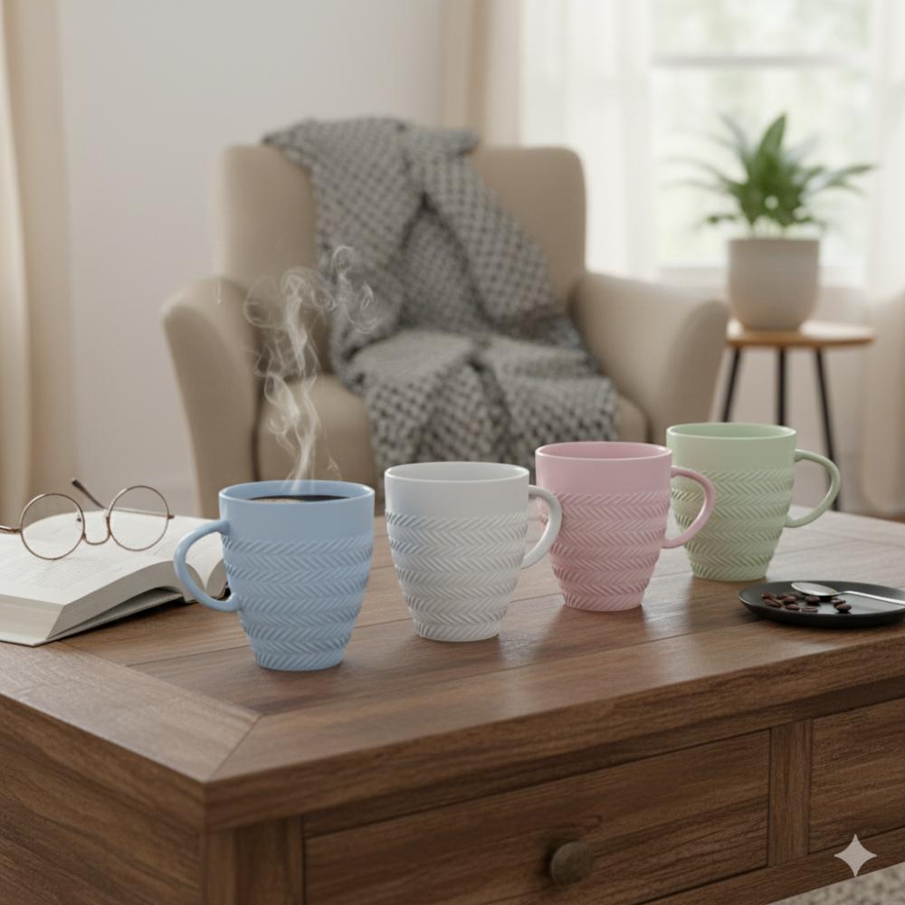 Caneca Chevron 310ml Branca