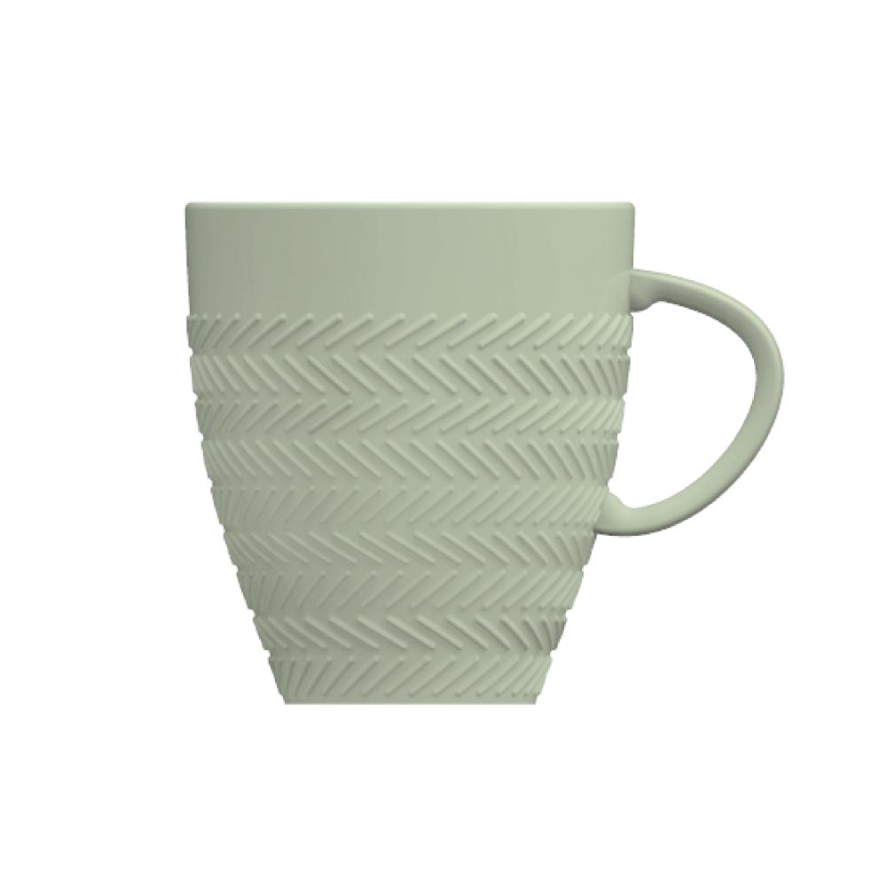 Caneca Verde Menta Chevron 310ml - Imagem 2