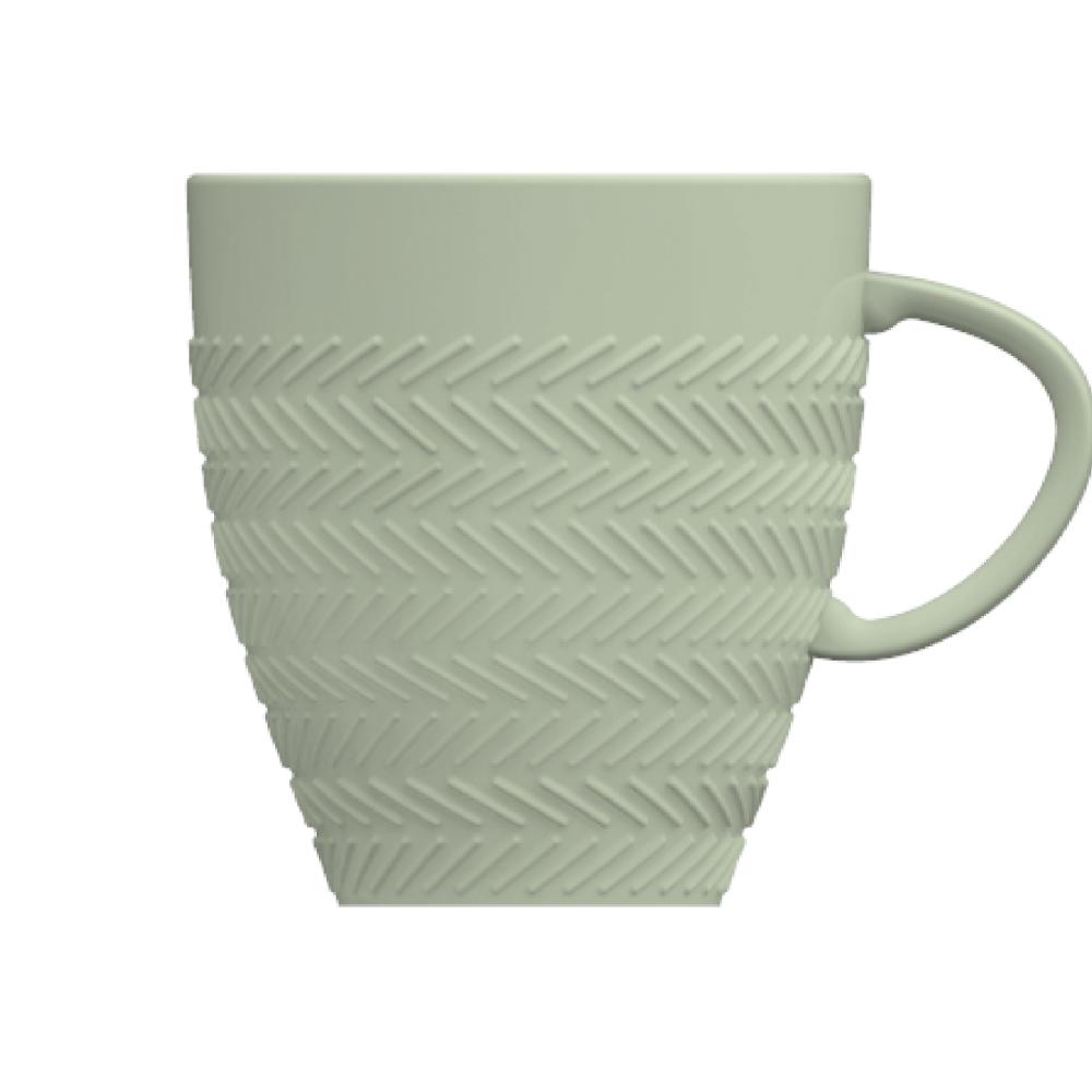 Caneca Verde Menta Chevron 310ml - Imagem 3