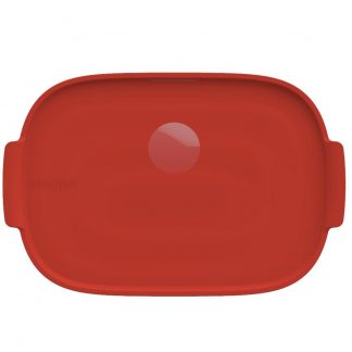 Bandeja Refratária 32 cm Vermelha Germer Porcelanas