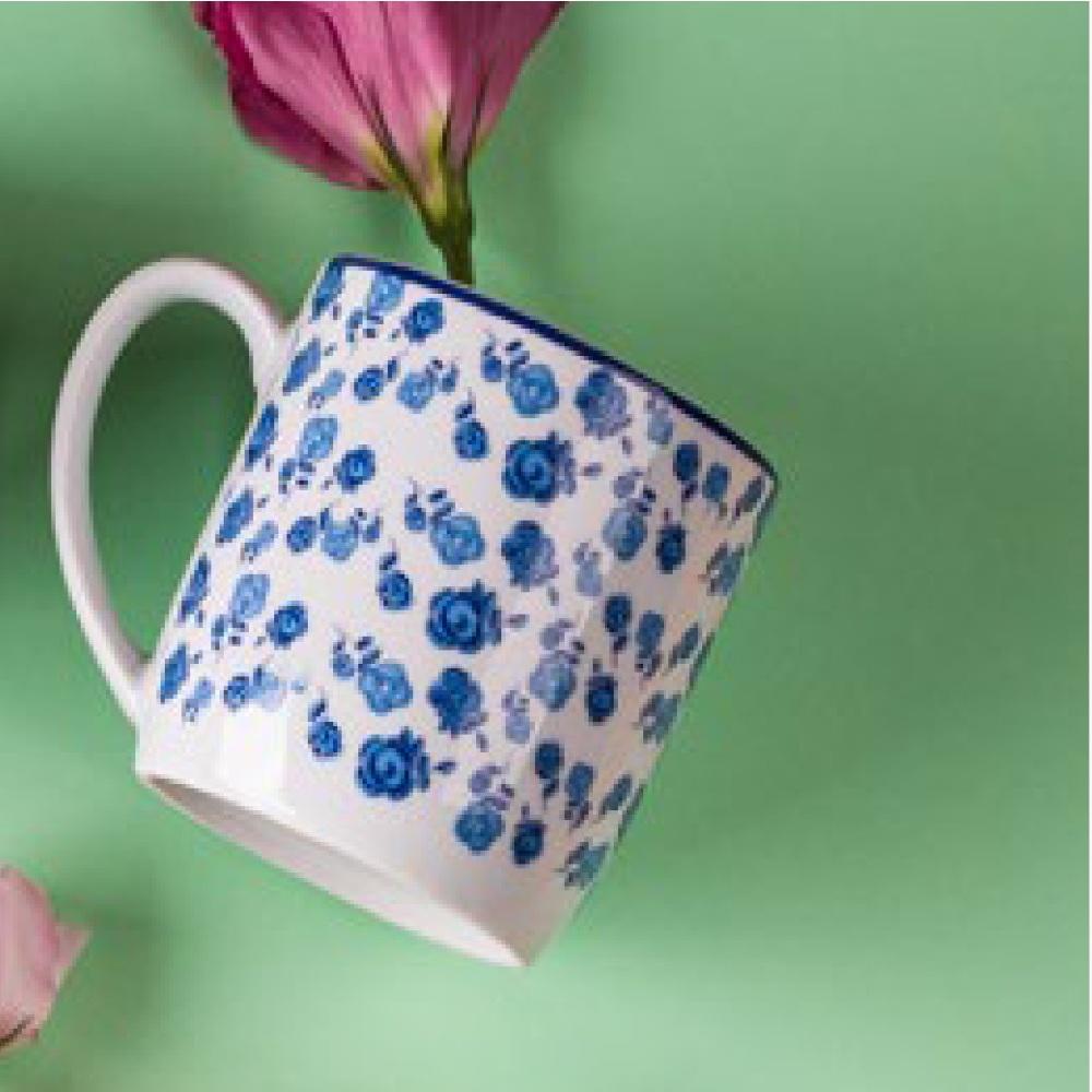 Jogo Jantar 16 Peças Secret Garden 02 Azul Germer Porcelanas - Imagem 2