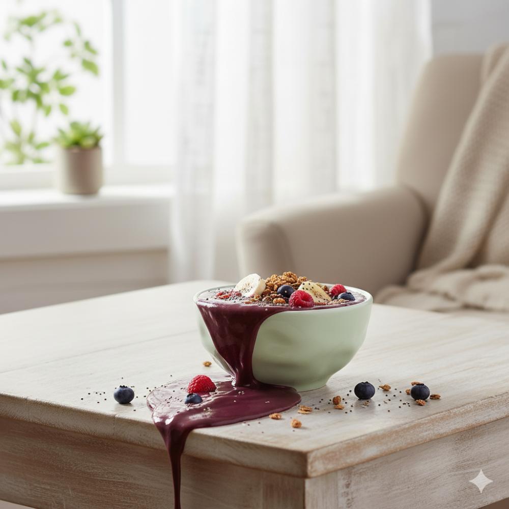 Bowl Tigela Porcelana Verde Menta Relevo Orgânico 360 ml - Imagem 4