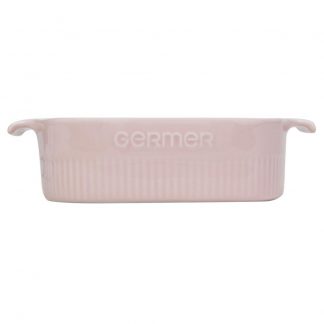 Travessa Refratária Quadrada 21x21 cm Rosa Fractal 2 L