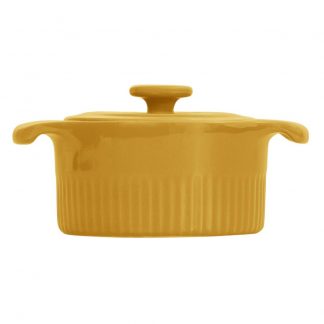 Cocotte Refratária 10 cm Amarela  218 ml Germer Porcelanas