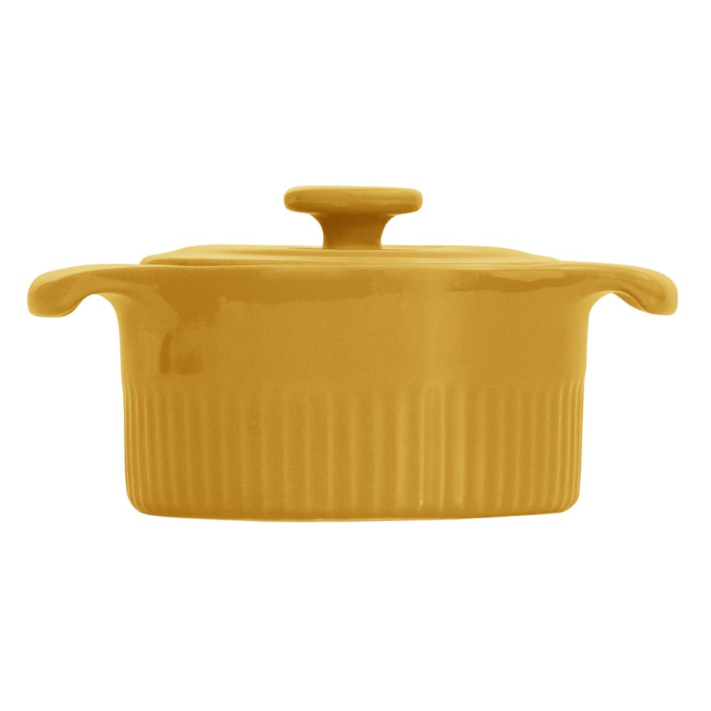 Cocotte Refratária 10 cm Amarela 218 ml Germer Porcelanas