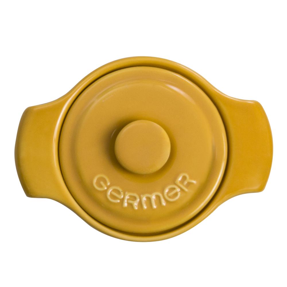 Cocotte Refratária 10 cm Amarela 218 ml Germer Porcelanas - Imagem 2