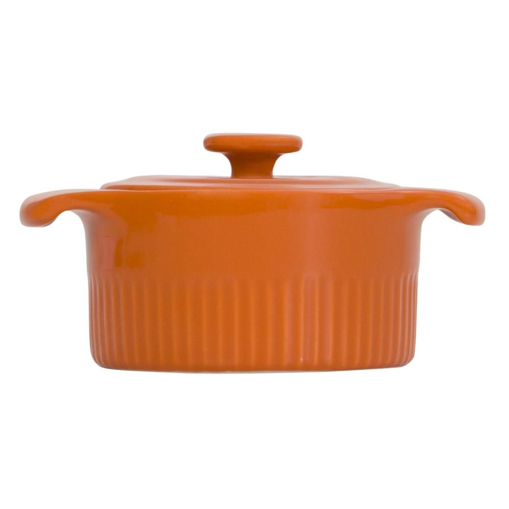 Cocotte Refratária 10 cm Laranja 218 ml Germer Porcelanas