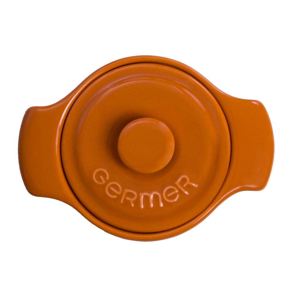 Cocotte Refratária 10 cm Laranja 218 ml Germer Porcelanas - Imagem 2