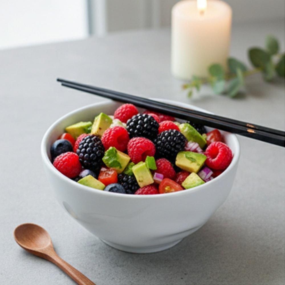 Bowl Tigela Sobremesa Branco Relevo Orgânico 360 ml Germer - Imagem 3