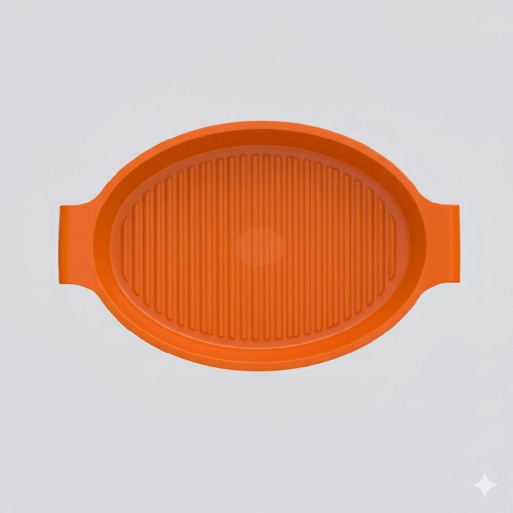 Roaster Refratário 34,7 cm Laranja 3,1L Germer Porcelanas - Imagem 4