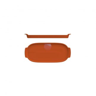 Bandeja Refratária 30,7 cm Grande Laranja Germer Porcelanas