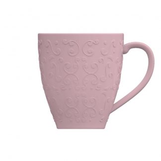 Caneca Chá Café Tassel Rosa Fractal 310ml Germer