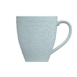 Caneca Chá Café Azul Vintage Tassel 310 ml Germer Porcelanas