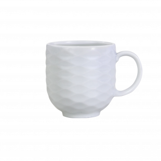 Kit 04 Canecas Relevo Ondas 402 ml Cores Germer Porcelanas