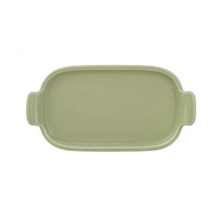 Bandeja Retangular 20cm Verde Chá P Assar e Servir