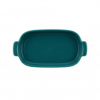 Bandeja Retangular P em Porcelana Verdigris – 20cm