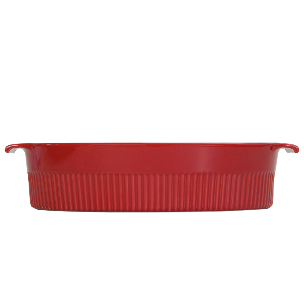 Roaster Refratário sem Tampa 34,7cm Vermelho 3,1 L Assar e Servir