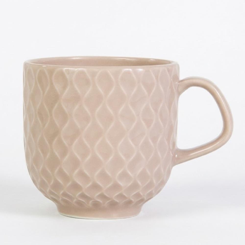 Caneca Chá Café Relevo Acqua 350 ml Creme - Imagem 2