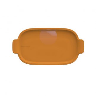 Bandeja Retangular 20 cm Amarela P Assar e Servir