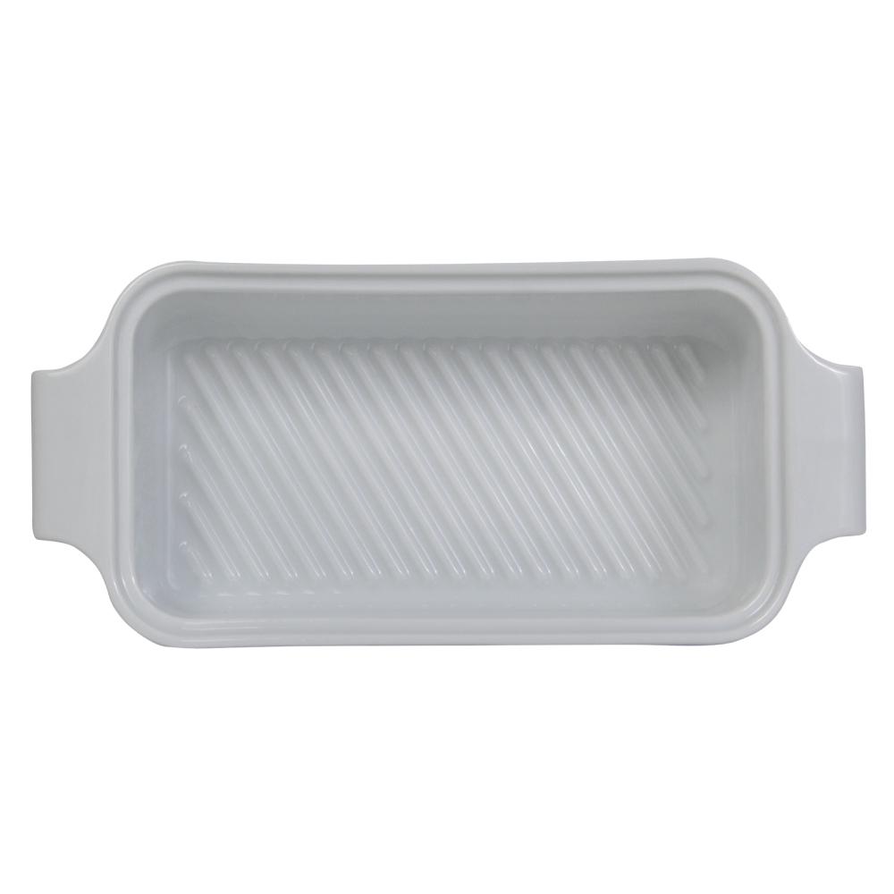 Forma de Pão com Tampa Refratária 29 cm Branca 1,1 L - Imagem 3