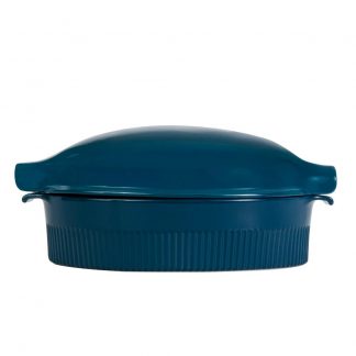 Roaster Refratário com Tampa 34,7 cm Verdigris 3,1 L Assar e Servir