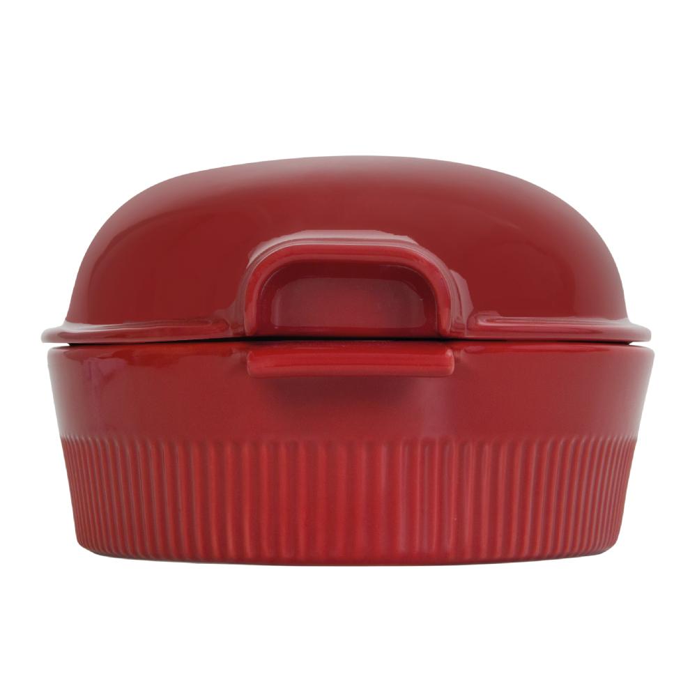 Roaster Refratário com Tampa 34,7cm Vermelho 3,1 L Assar e Servir - Imagem 2